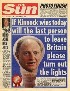 If Kinnock wins today will the last person